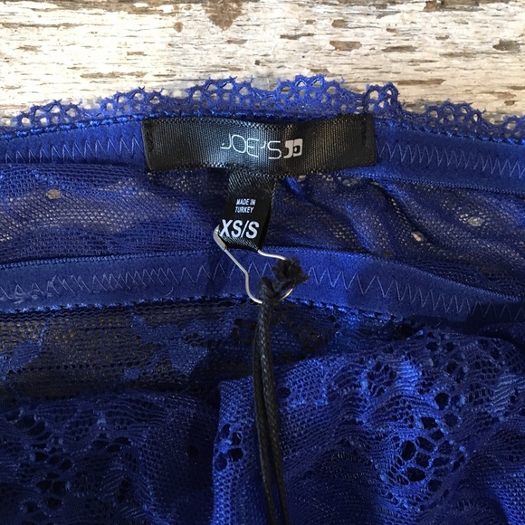 Joe’s Jeans Royal Blue Lace Bandeau - Picture 2 of 2